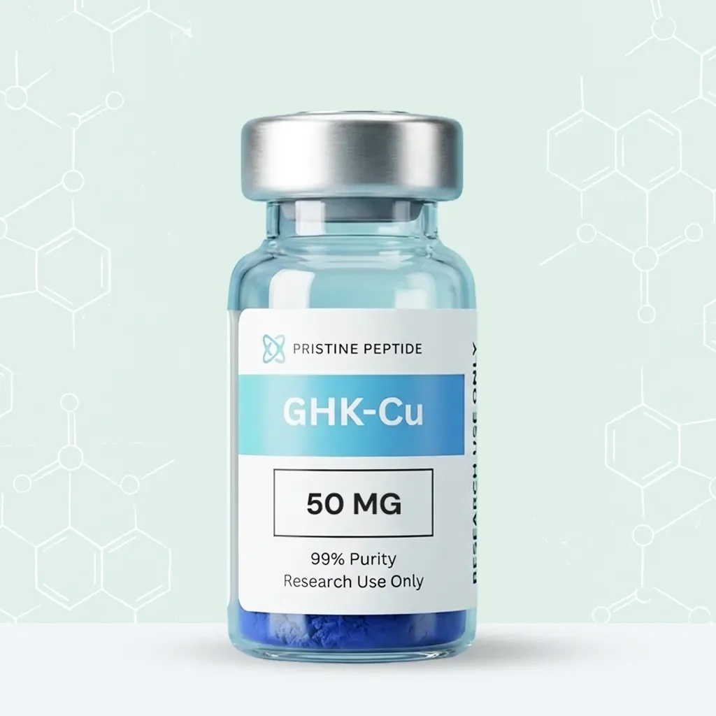 GHK-Cu research peptide vial