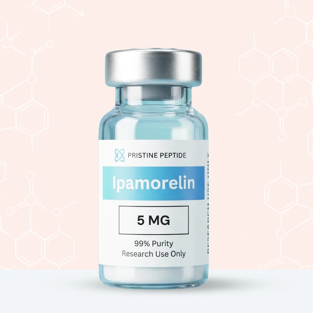 Ipamorelin research peptide vial