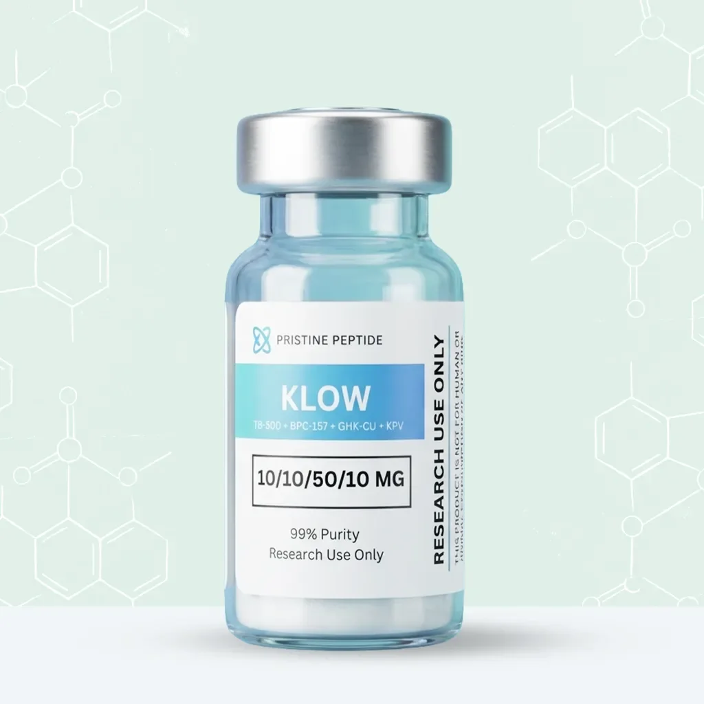 KLOW research peptide vial